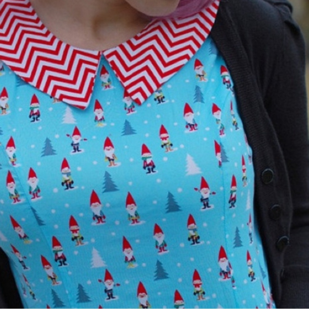 Retrolicous Holiday Gnome Dress - 4X